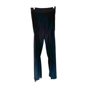 Intimately Free People Black Relaxed Pull On‎ Beachy Straight Leg Pants Size XS